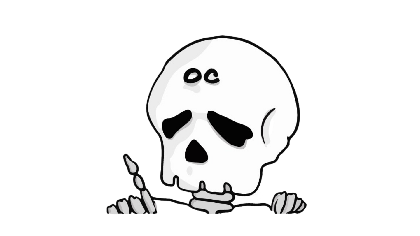 OutCast Mini Skeleton Sticker